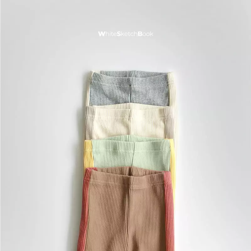 Whitesketchbook - Korean Children Fashion - #minifashionista - Side Color Leggings - 12