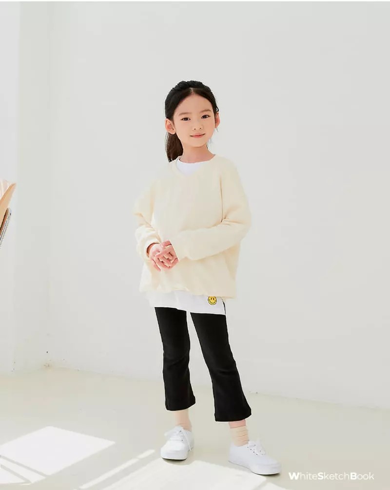 Whitesketchbook - Korean Children Fashion - #minifashionista - V Neck Sweatshirt - 9