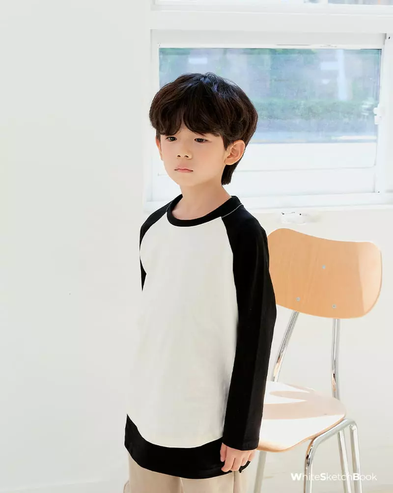 Whitesketchbook - Korean Children Fashion - #minifashionista - Raglan Color Tee - 7