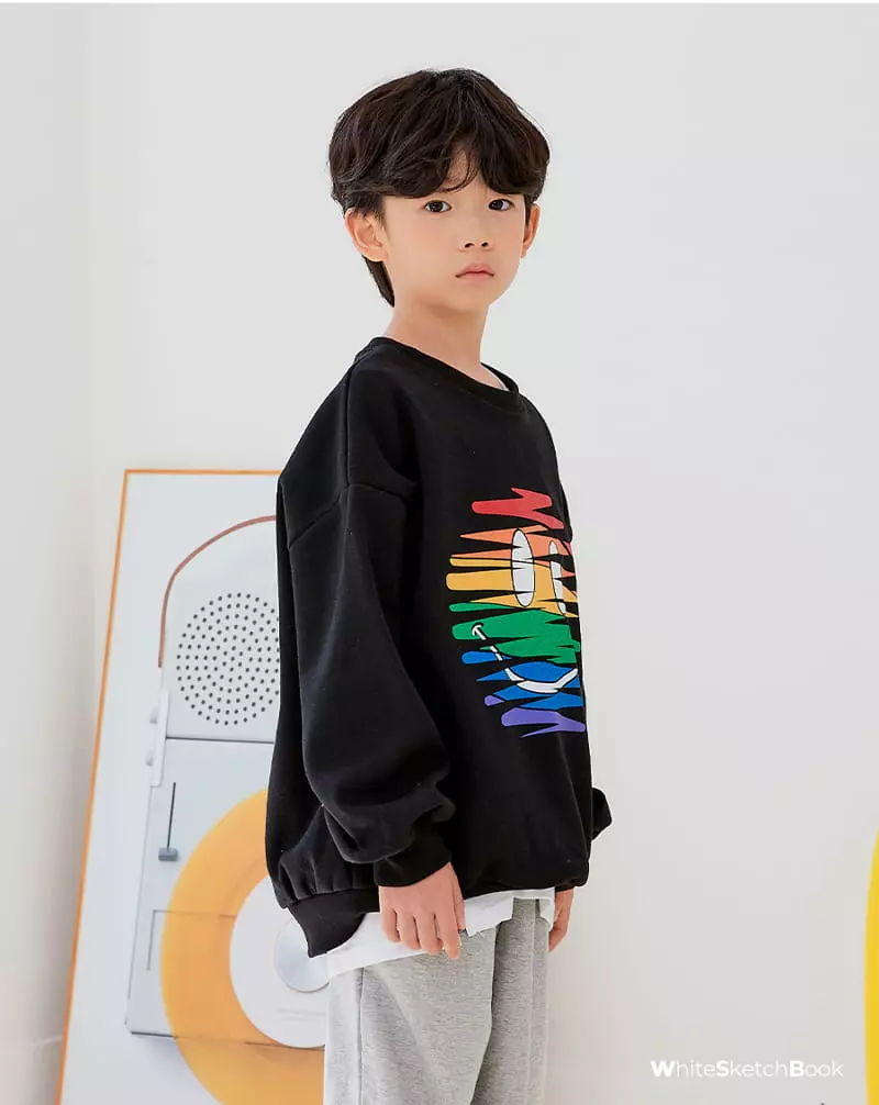 Whitesketchbook - Korean Children Fashion - #prettylittlegirls - Coverstitch Paint Pants - 11