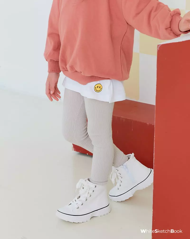 Whitesketchbook - Korean Children Fashion - #prettylittlegirls - Rib LEggings - 10