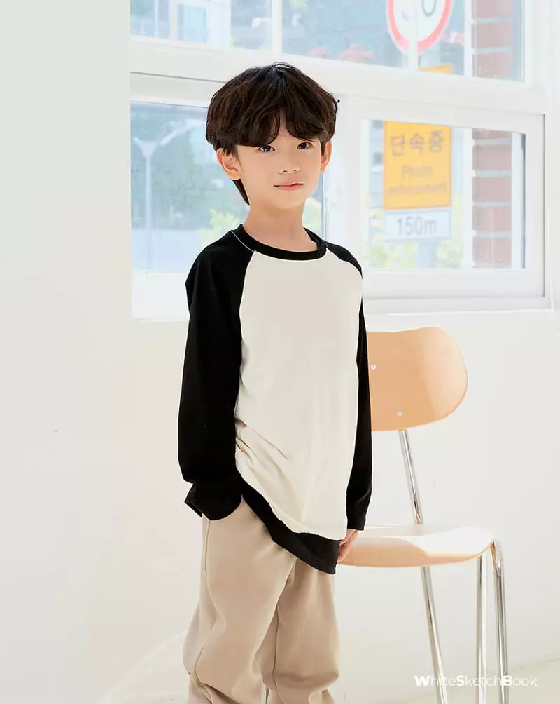 Whitesketchbook - Korean Children Fashion - #prettylittlegirls - Raglan Color Tee - 8