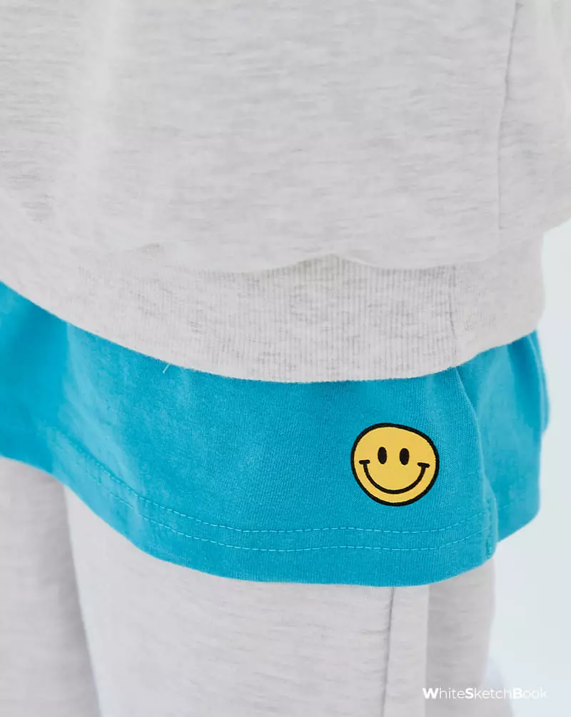 Whitesketchbook - Korean Children Fashion - #prettylittlegirls - Long Sleeves Smile Layered Tee - 7