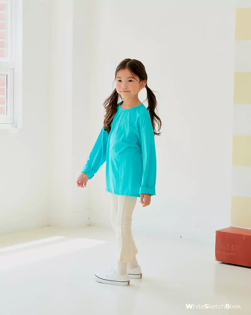 Whitesketchbook - Korean Children Fashion - #minifashionista - Soft Washing Tee - 4