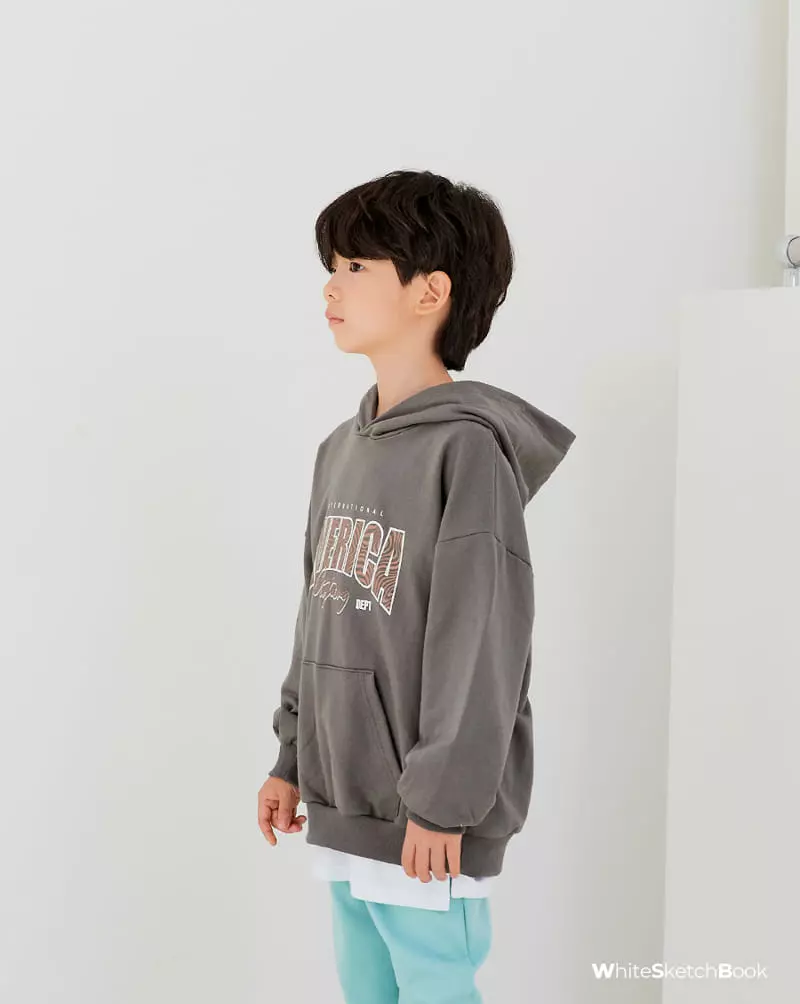 Whitesketchbook - Korean Children Fashion - #stylishchildhood - America Hoody - 8