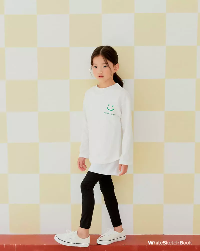 Whitesketchbook - Korean Children Fashion - #todddlerfashion - Good Luck Tee - 10