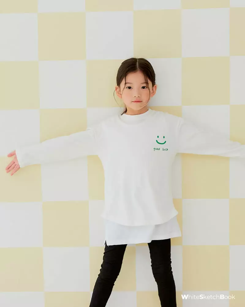 Whitesketchbook - Korean Children Fashion - #toddlerclothing - Good Luck Tee - 11