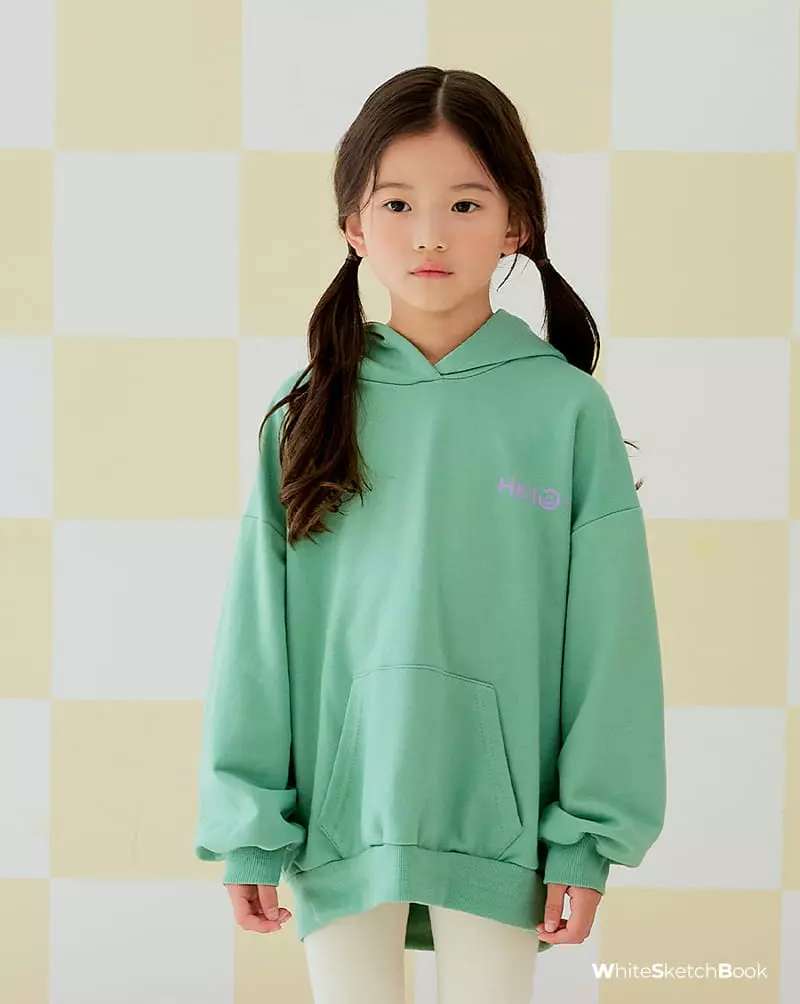 Whitesketchbook - Korean Children Fashion - #toddlerclothing - Hello Hoody - 6
