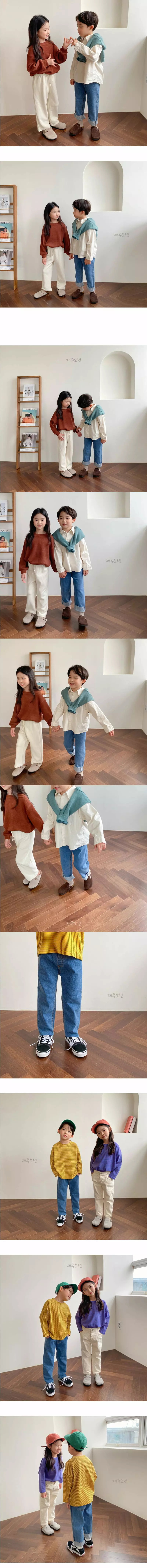 Witty Boy - Korean Children Fashion - #fashionkids - Natural Cutting Jeans - 2