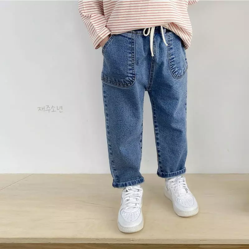 Witty Boy - Korean Children Fashion - #kidzfashiontrend - Bona Pocket Jeans