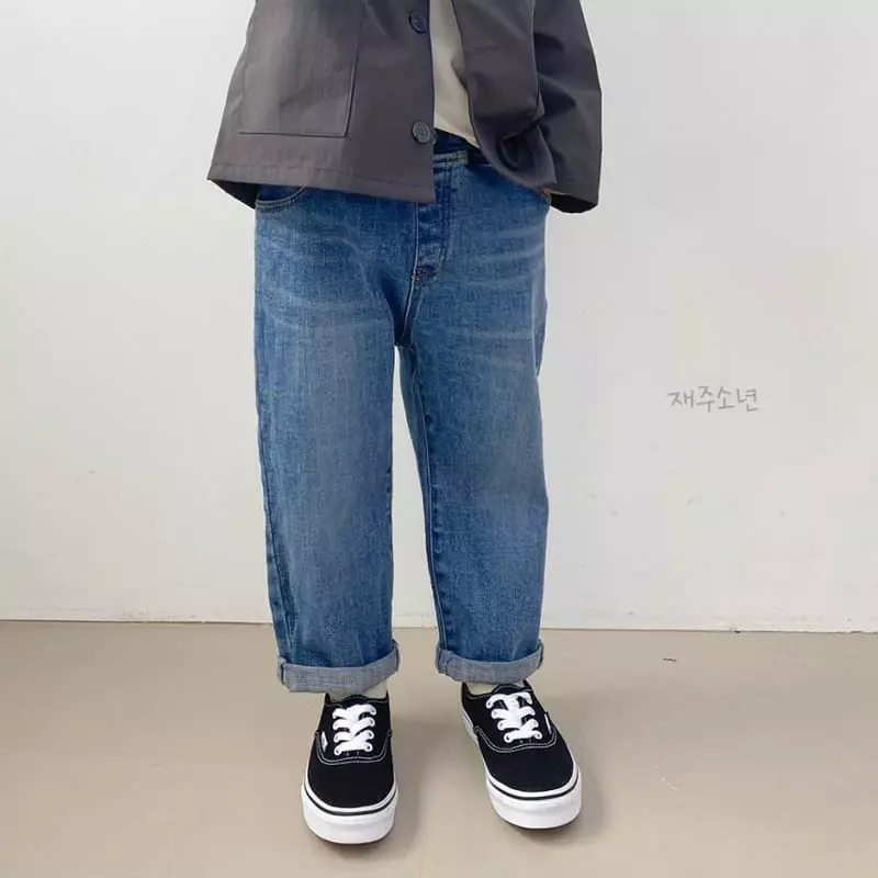 Witty Boy - Korean Children Fashion - #kidzfashiontrend - Reakl Washing Jeans