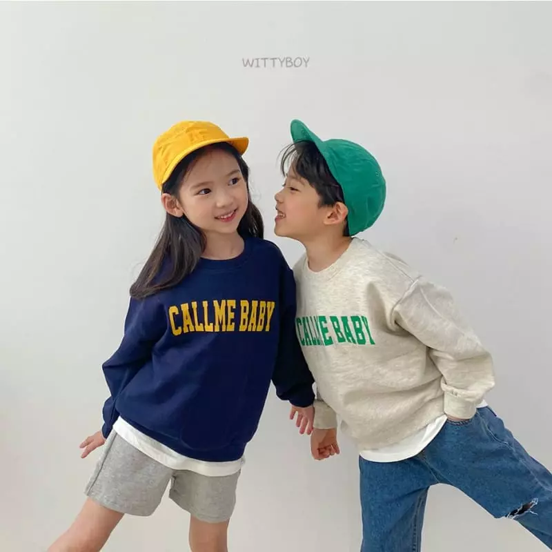 Witty Boy - Korean Children Fashion - #littlefashionista - Call Me Sweatshirt