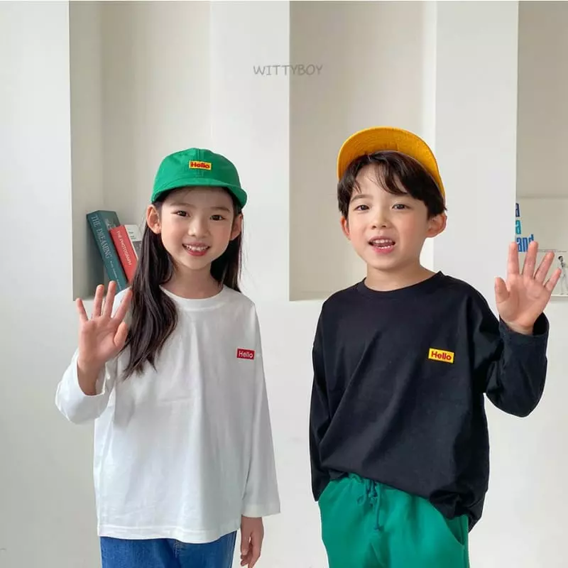 Witty Boy - Korean Children Fashion - #magicofchildhood - Hello Tee