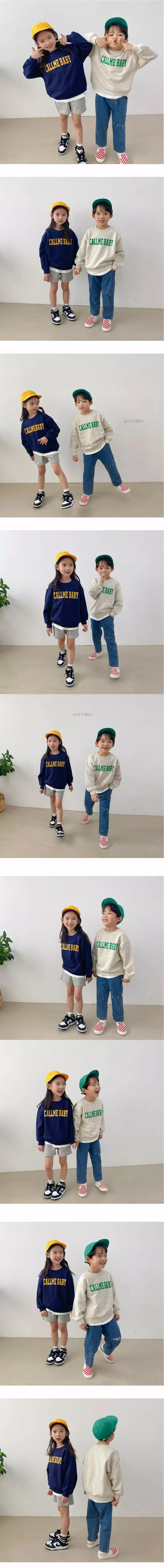 Witty Boy - Korean Children Fashion - #magicofchildhood - Call Me Sweatshirt - 2