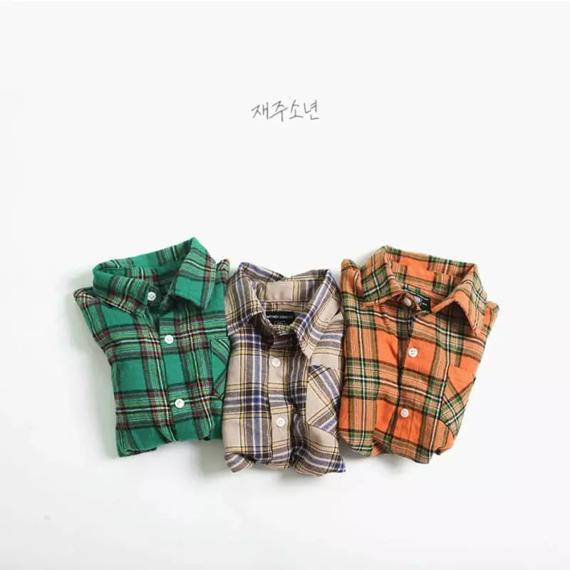 Witty Boy - Korean Children Fashion - #magicofchildhood - Muse Check Shirt