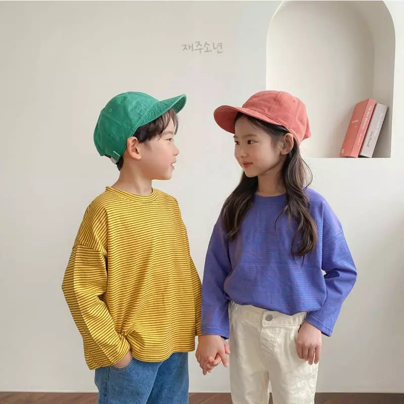 Witty Boy - Korean Children Fashion - #magicofchildhood - Low Stripes Tee