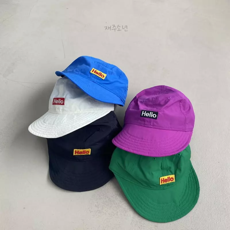 Witty Boy - Korean Children Fashion - #minifashionista - Hello Embroidery Cap