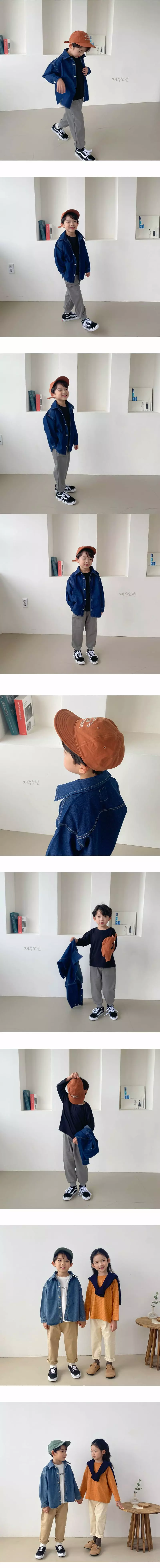 Witty Boy - Korean Children Fashion - #todddlerfashion - Joy Denim Shirt - 2