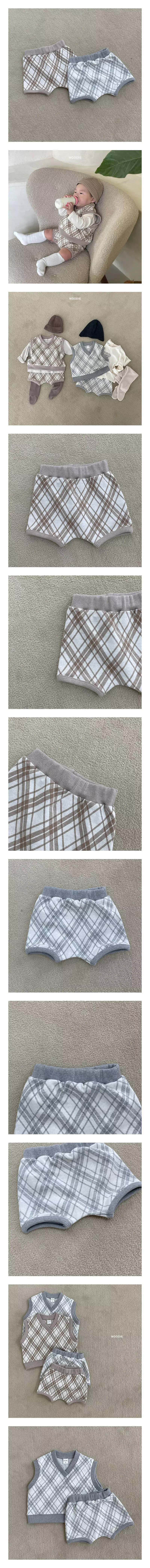 Woodie - Korean Baby Fashion - #babyoninstagram - Bebe Argyle Bloomer