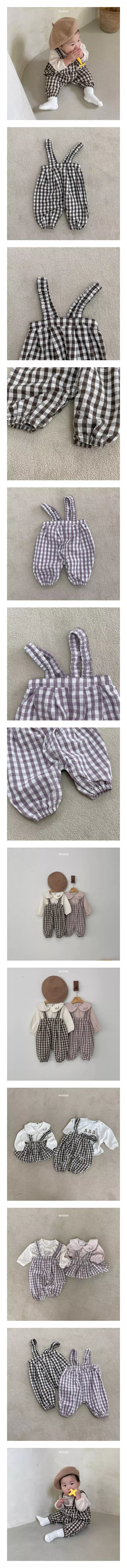 Woodie - Korean Baby Fashion - #onlinebabyshop - Bebe Dungarees Pants
