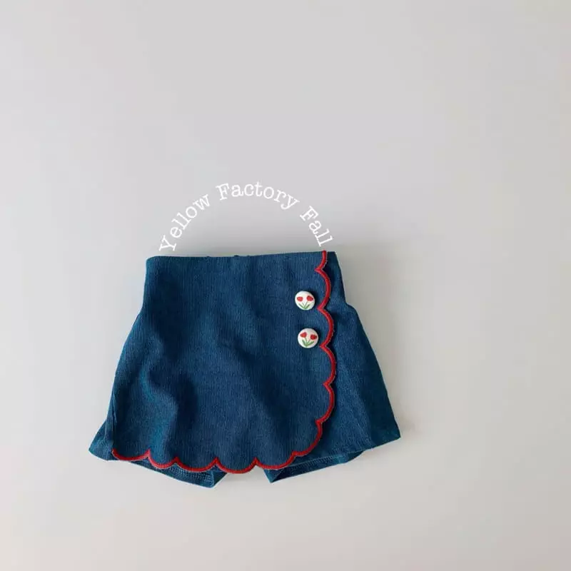 Yellow Factory - Korean Children Fashion - #Kfashion4kids - Wave Wrap Skirt 