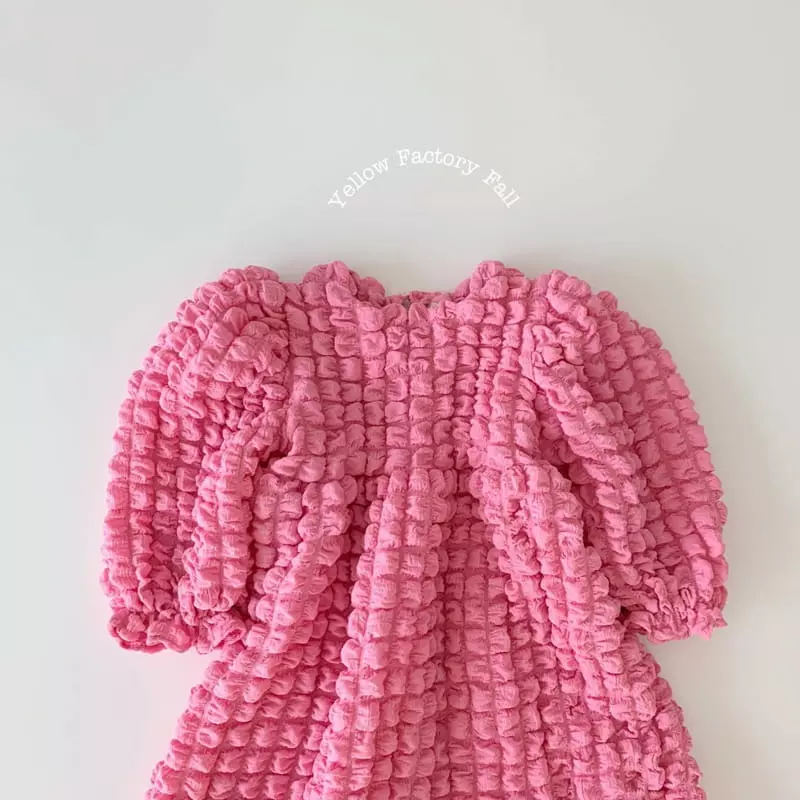 Yellow Factory - Korean Children Fashion - #childofig - Pop Corn One-piece - 4