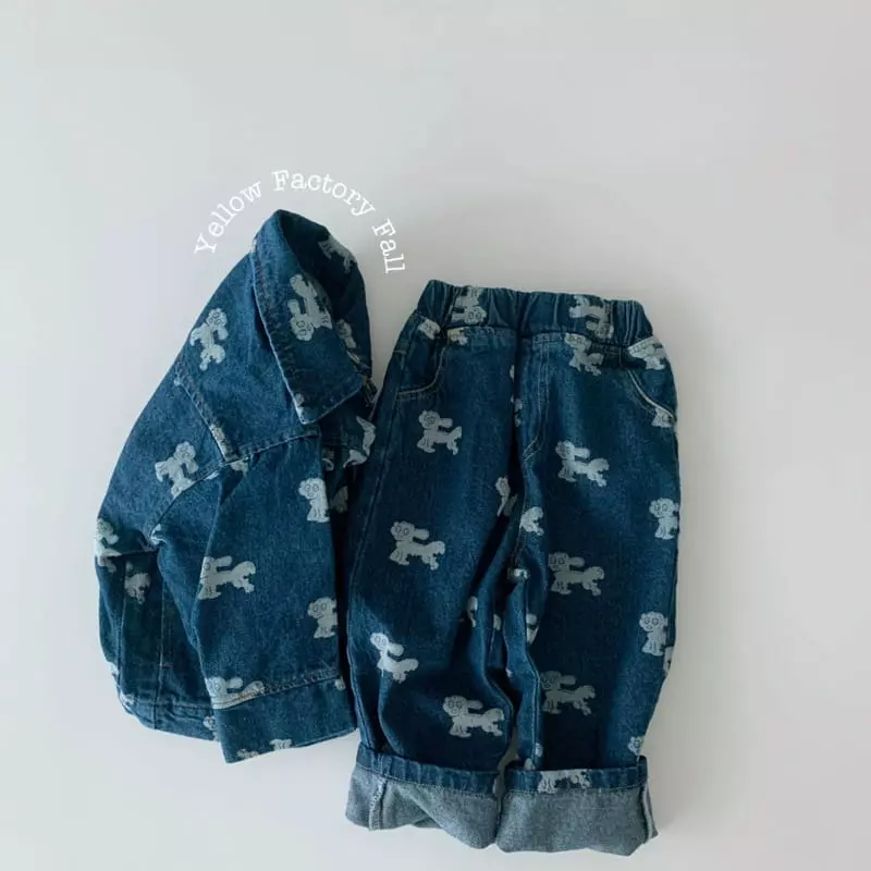 Yellow Factory - Korean Children Fashion - #kidsstore - One More Denim Set - 6