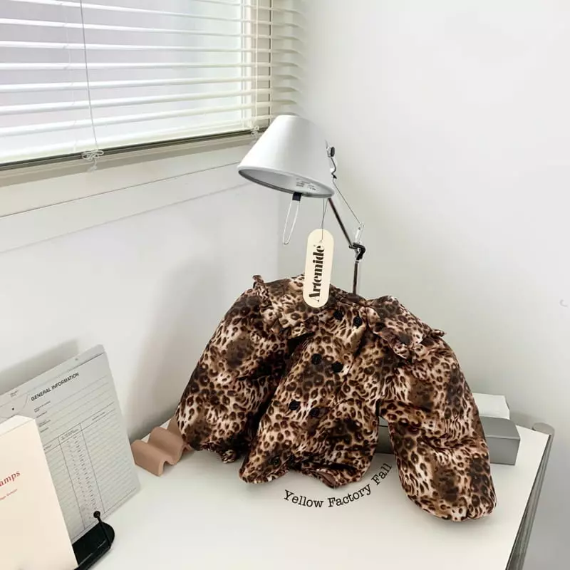 Yellow Factory - Korean Children Fashion - #kidsstore - Leopard Jacket