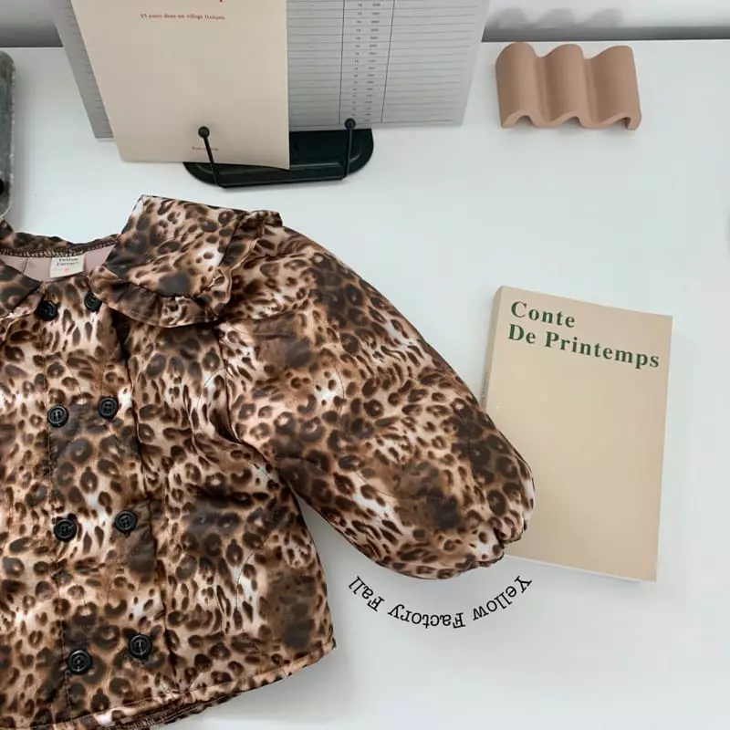 Yellow Factory - Korean Children Fashion - #magicofchildhood - Leopard Jacket - 5