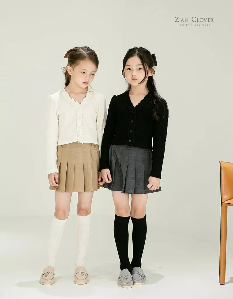 Zan Clover - Korean Children Fashion - #Kfashion4kids - Flat Pleats Skirt