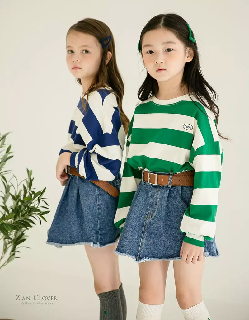 Zan Clover - Korean Children Fashion - #Kfashion4kids - Mi Woo Denim Skirt - 9