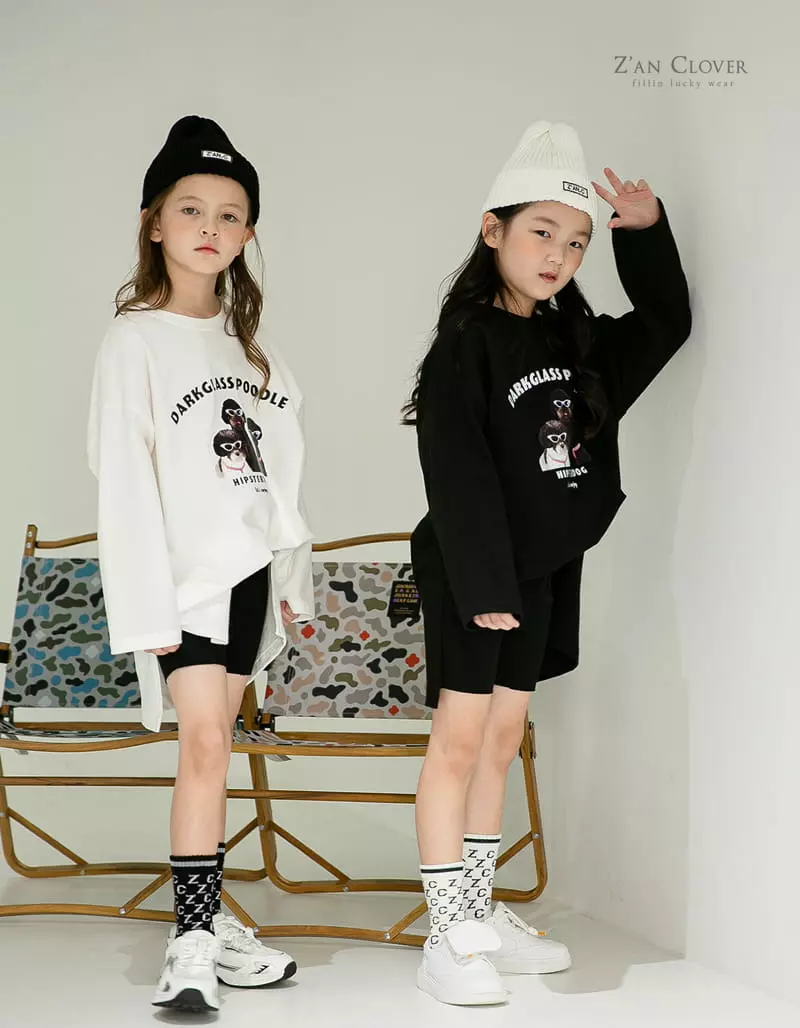 Zan Clover - Korean Children Fashion - #Kfashion4kids - Hip Star Dog Long Tee - 7