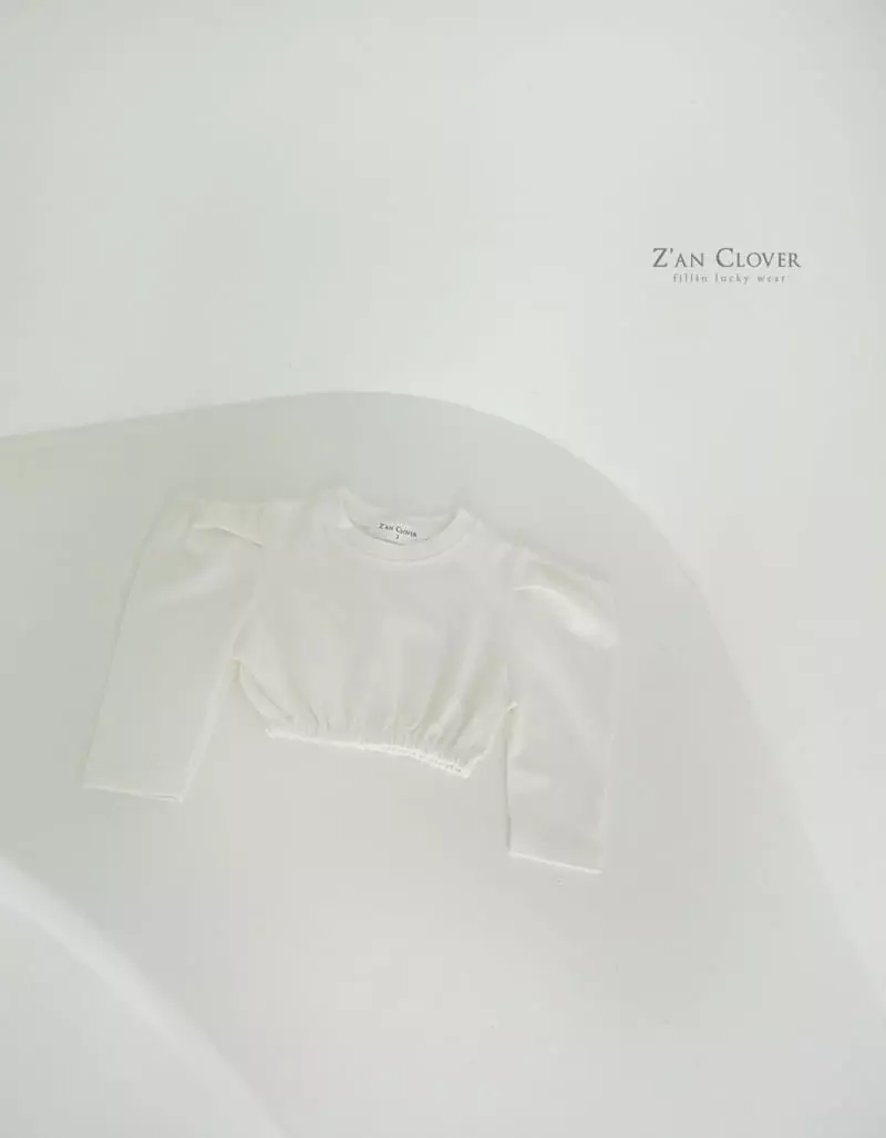 Zan Clover - Korean Children Fashion - #childofig - Puff Banding Short Tee - 2