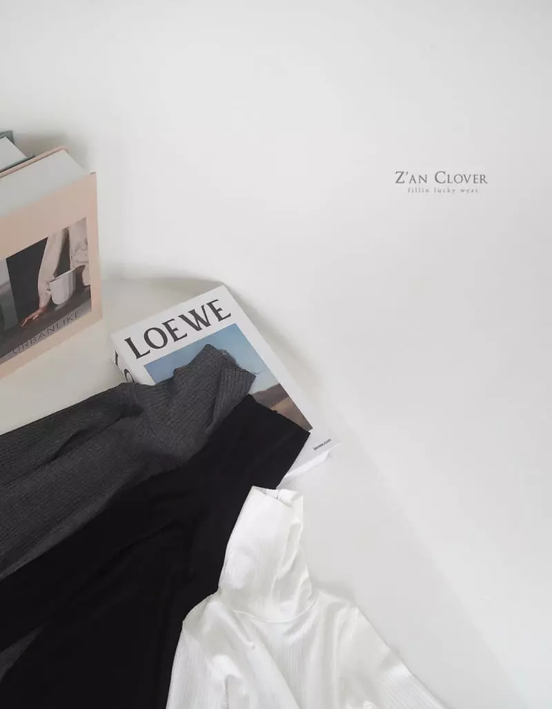 Zan Clover - Korean Children Fashion - #childofig - Simple Turtleneck Tee