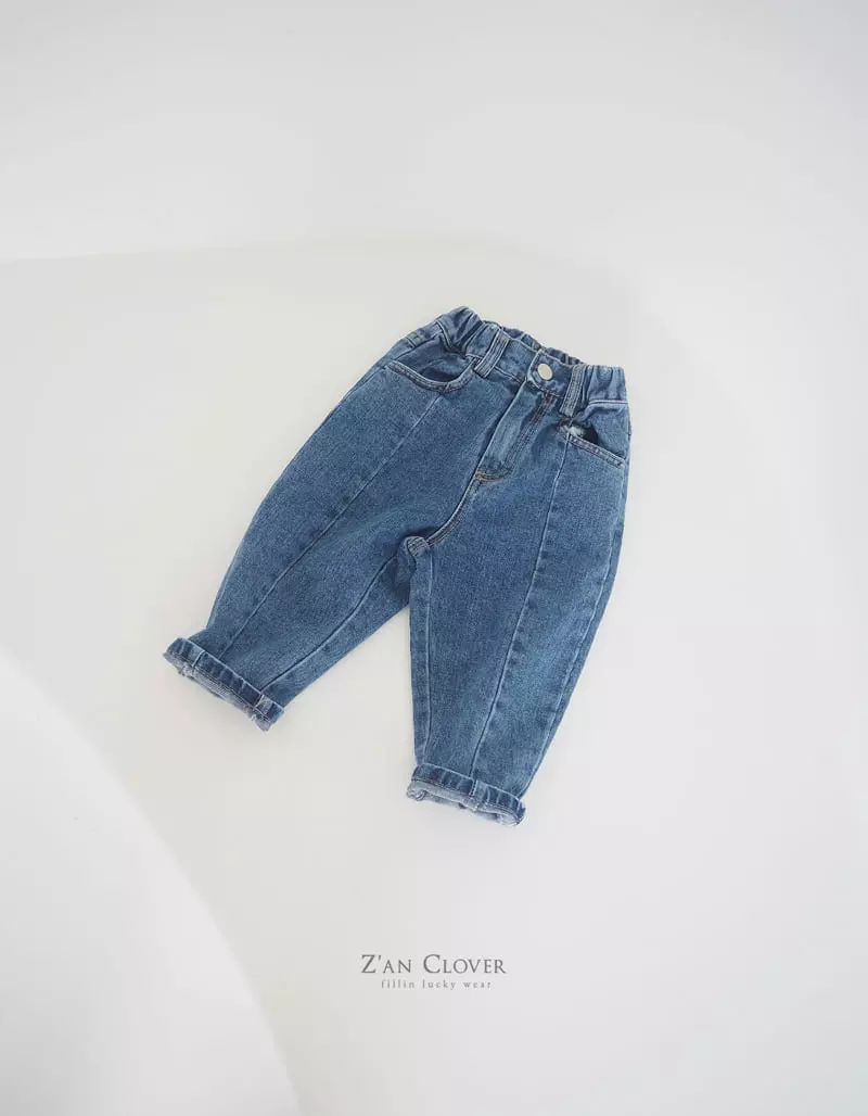 Zan Clover - Korean Children Fashion - #childofig - Slit Denim Jeans - 3
