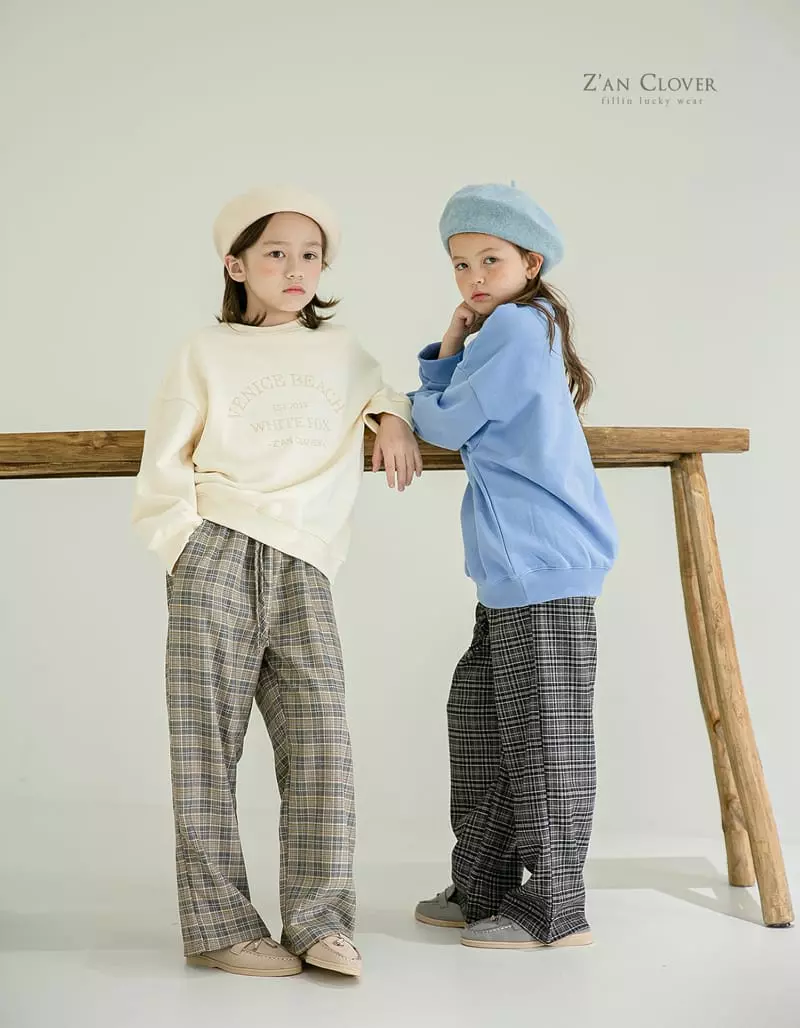 Zan Clover - Korean Children Fashion - #childofig - Check Pants - 10