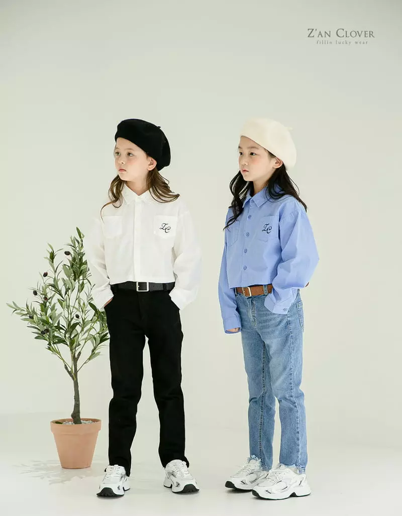 Zan Clover - Korean Children Fashion - #childrensboutique - Crop Shirt - 9