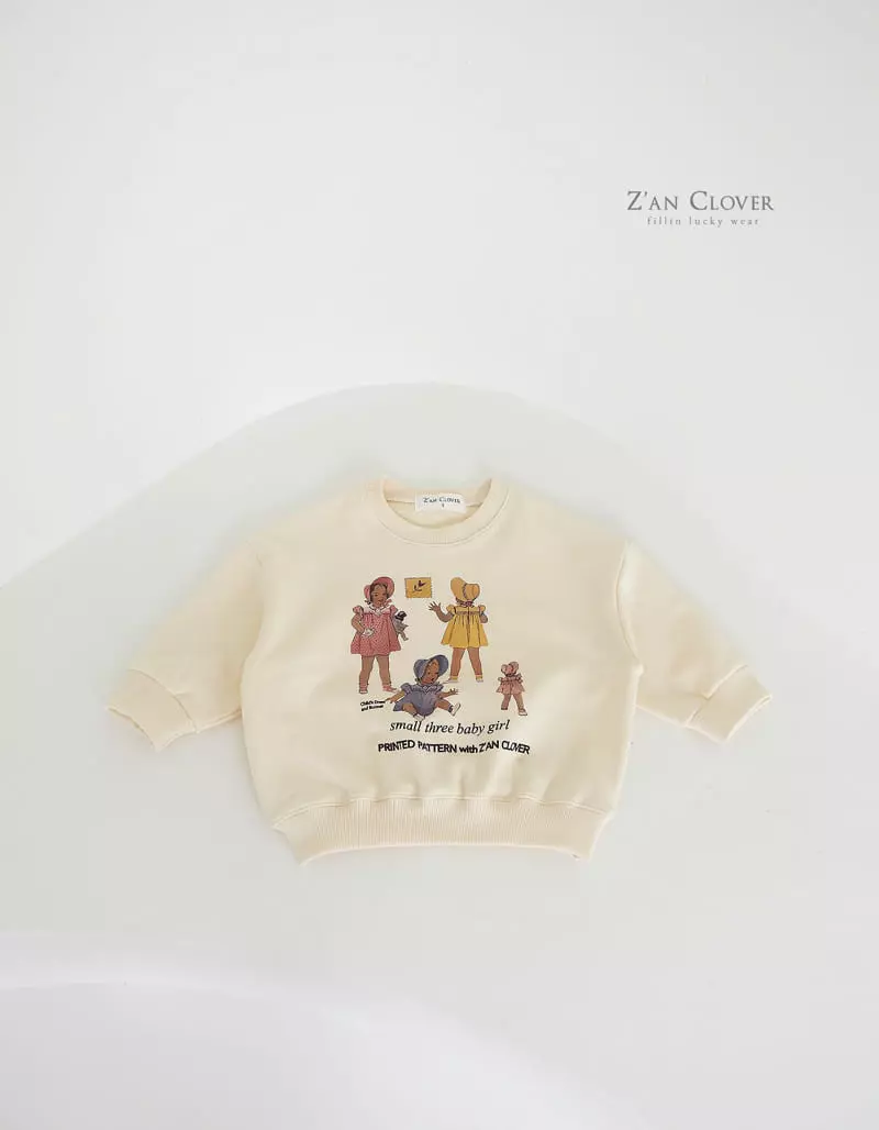 Zan Clover - Korean Children Fashion - #childrensboutique - Doll Sweatshirt