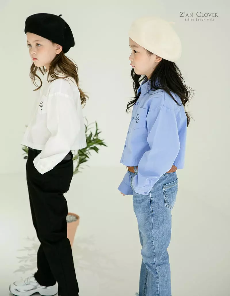 Zan Clover - Korean Children Fashion - #designkidswear - Crop Shirt - 10