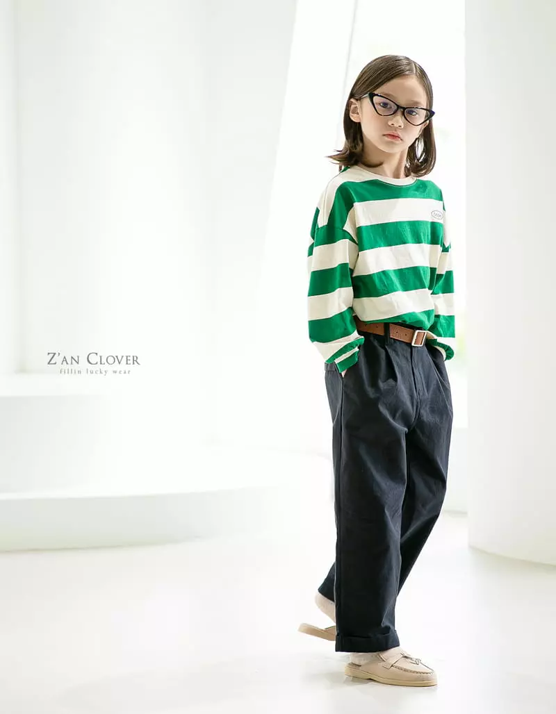 Zan Clover - Korean Children Fashion - #designkidswear - Hope Stripes Tee - 2