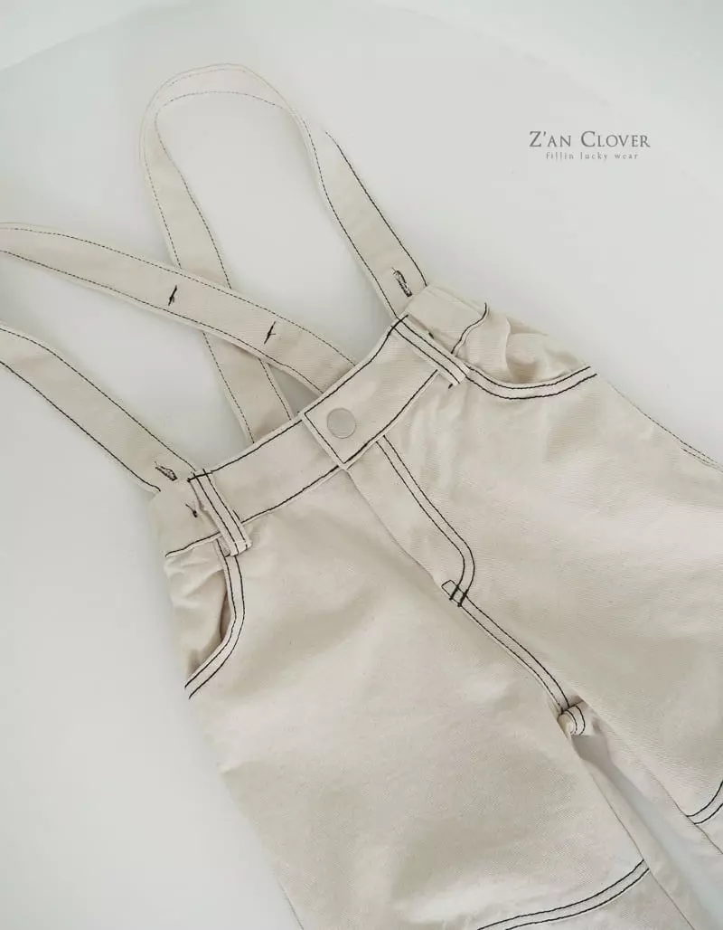 Zan Clover - Korean Children Fashion - #designkidswear - Dungarees Over Pants - 4
