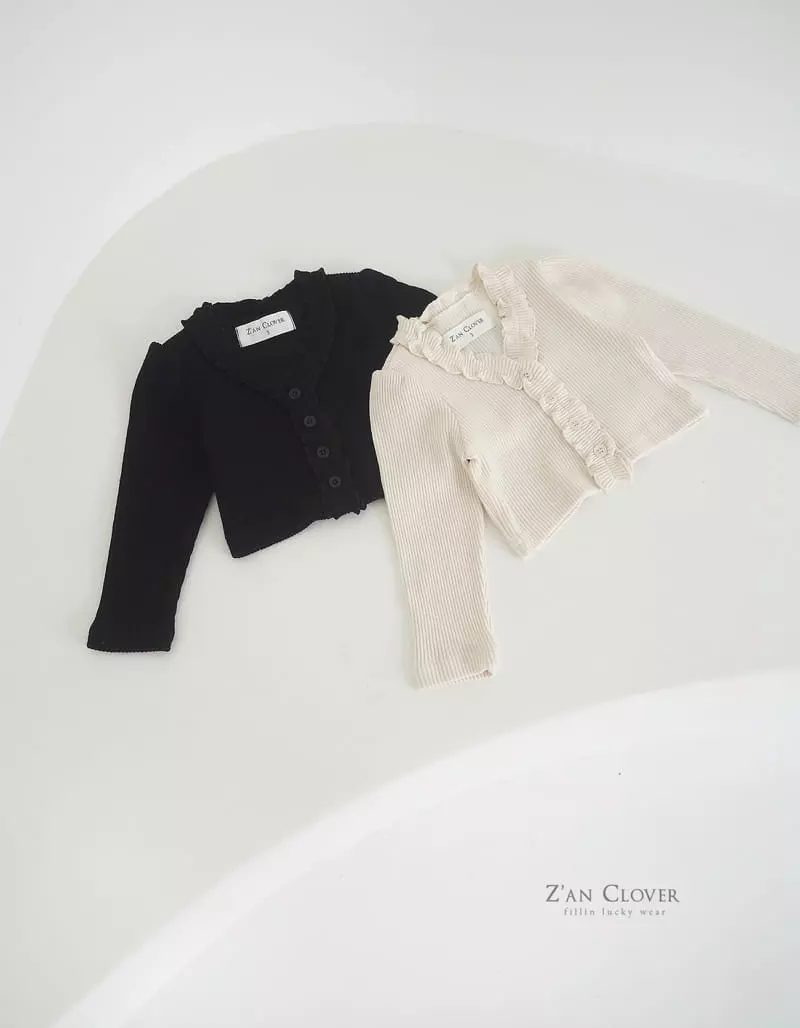 Zan Clover - Korean Children Fashion - #discoveringself - Jenny Rib Cardigan