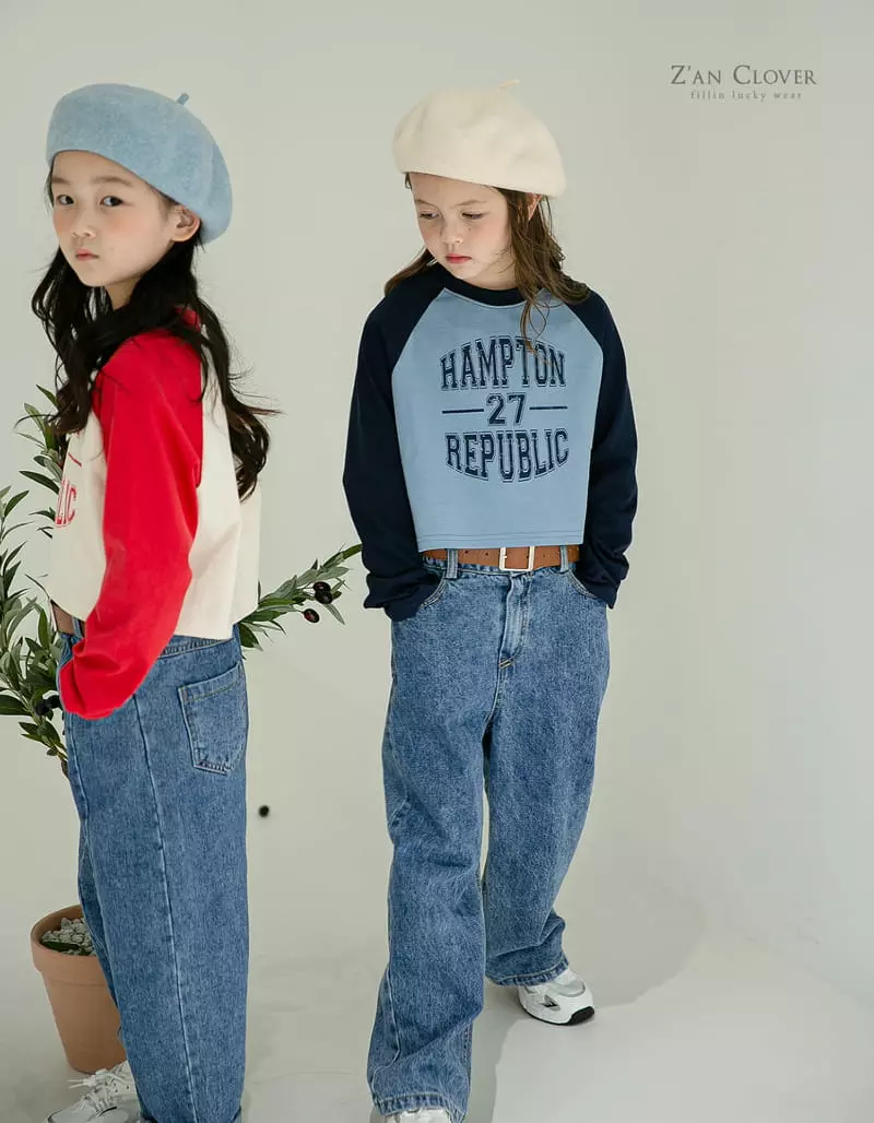 Zan Clover - Korean Children Fashion - #discoveringself - 27 Color Short Tee