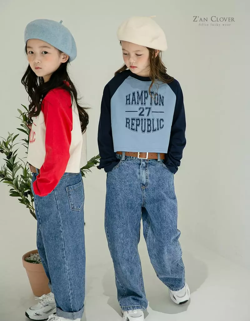 Zan Clover - Korean Children Fashion - #fashionkids - 27 Color Short Tee - 2