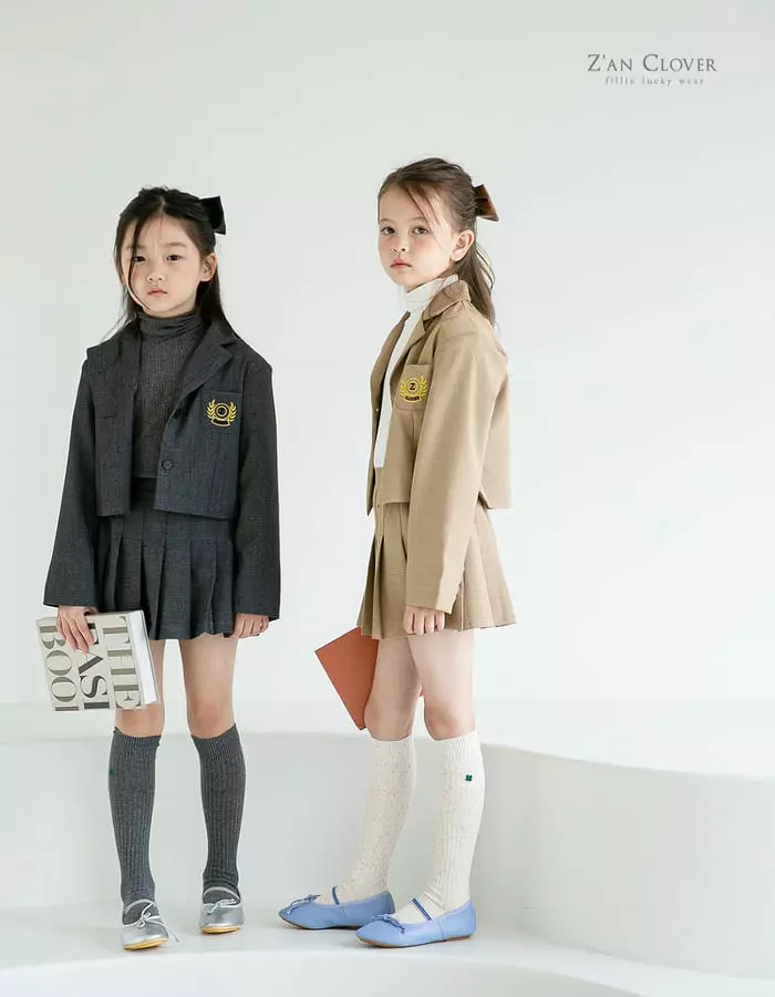 Zan Clover - Korean Children Fashion - #fashionkids - Zan Over Knee Socks Set - 2
