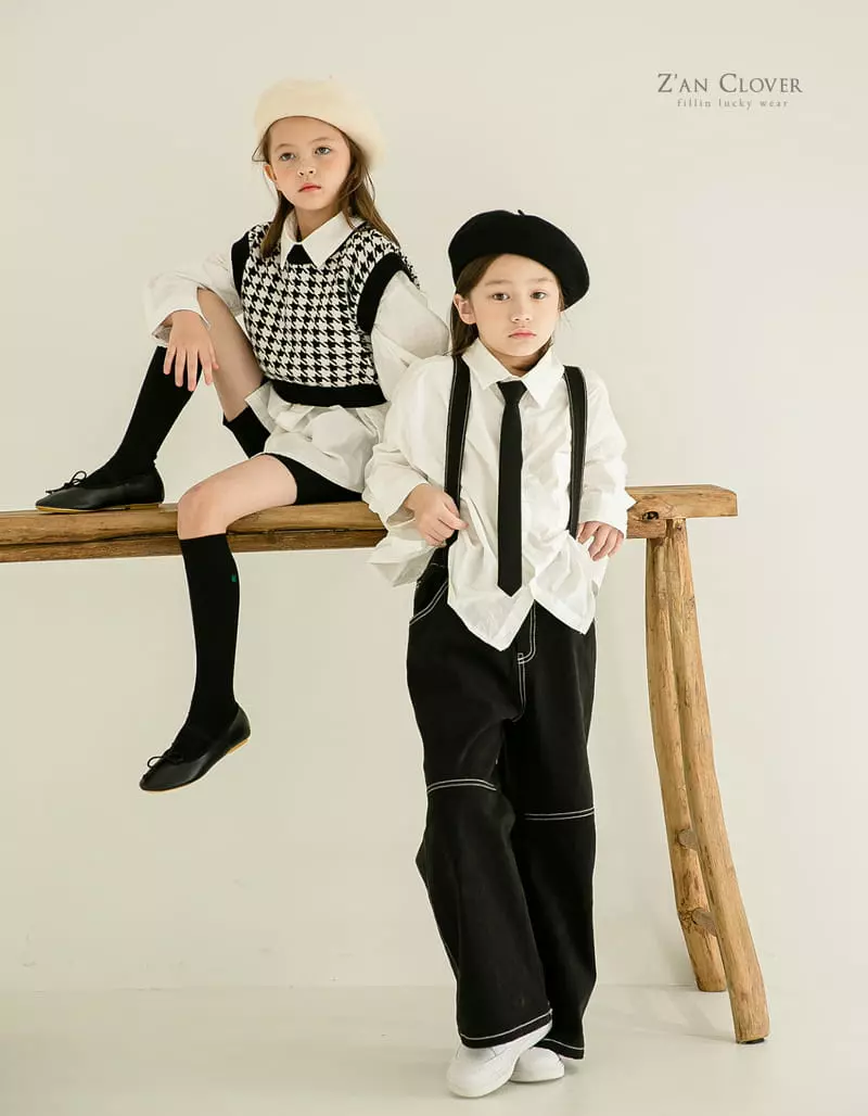 Zan Clover - Korean Children Fashion - #kidsshorts - Wide Shirt - 8