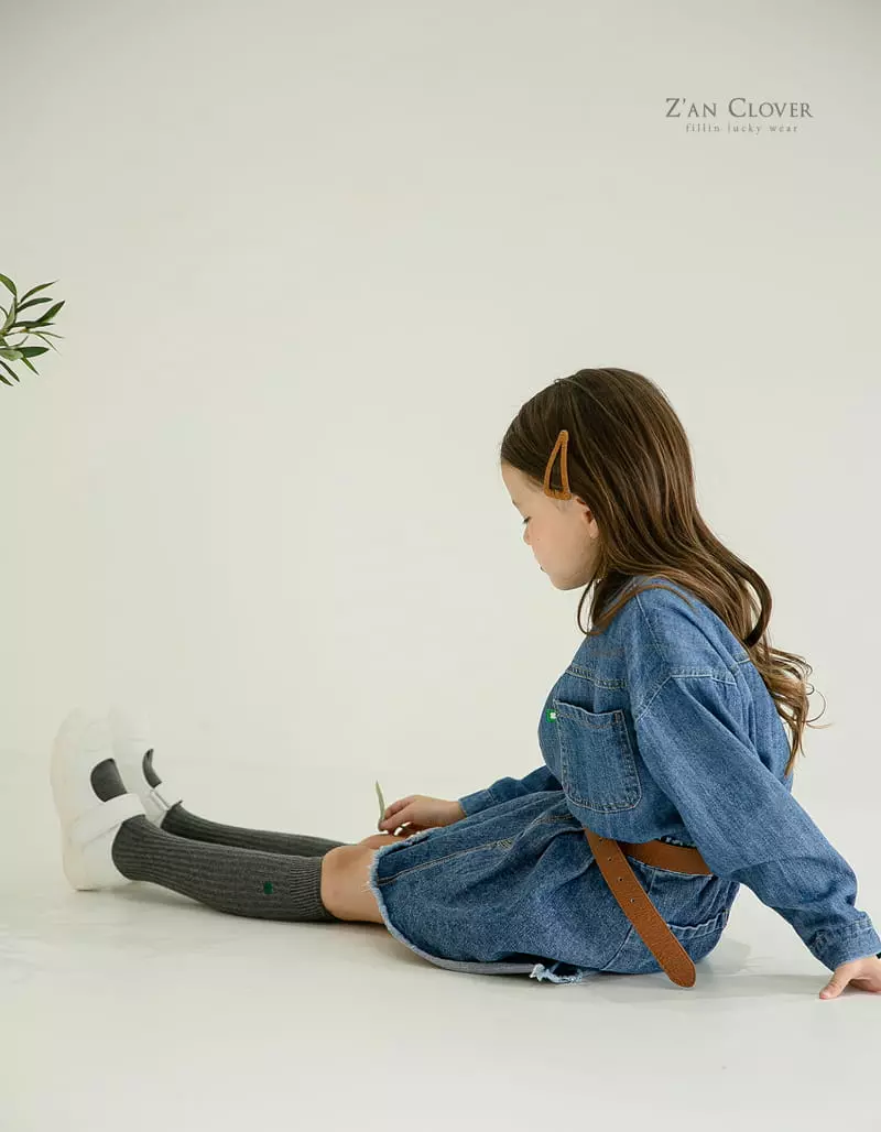 Zan Clover - Korean Children Fashion - #kidsshorts - Mi Woo Denim Skirt - 6