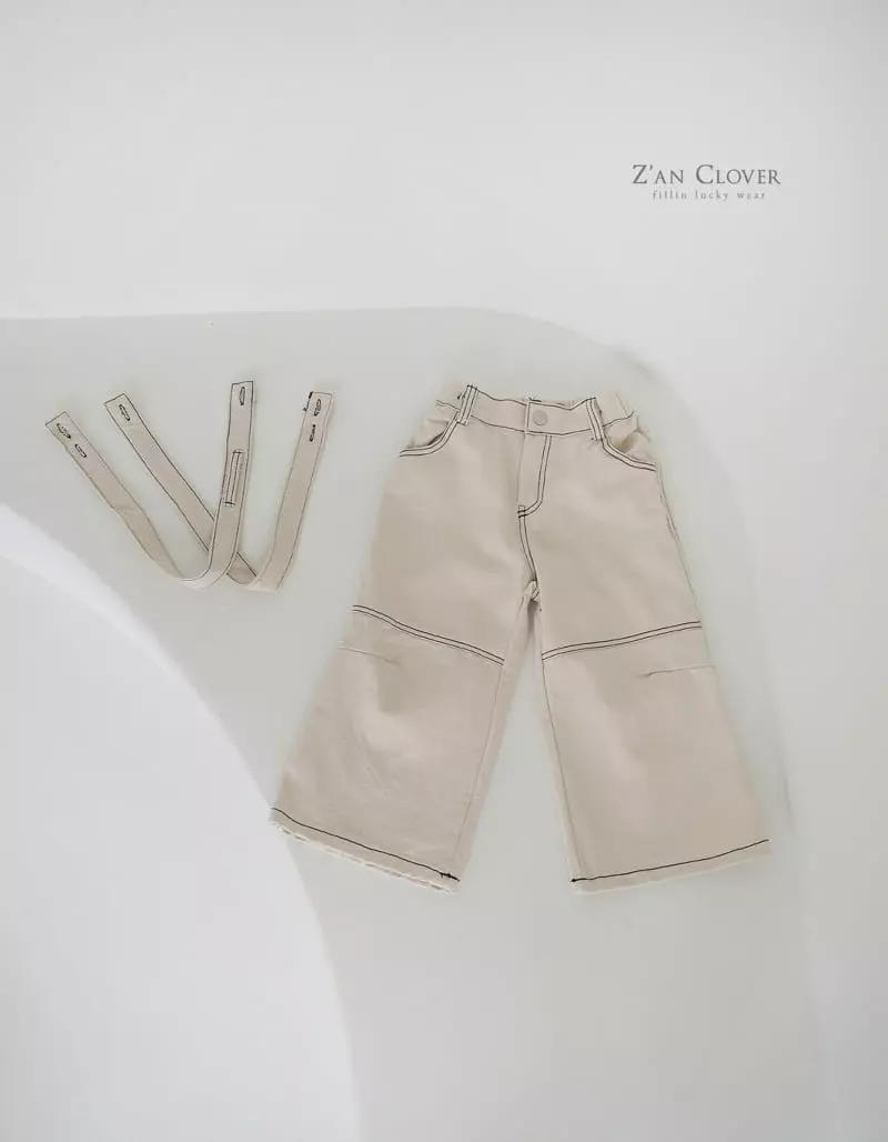 Zan Clover - Korean Children Fashion - #kidsshorts - Dungarees Over Pants - 6