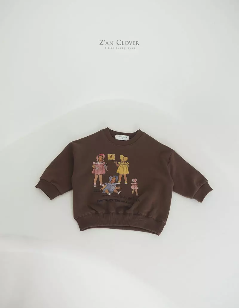 Zan Clover - Korean Children Fashion - #kidsshorts - Doll Sweatshirt - 5