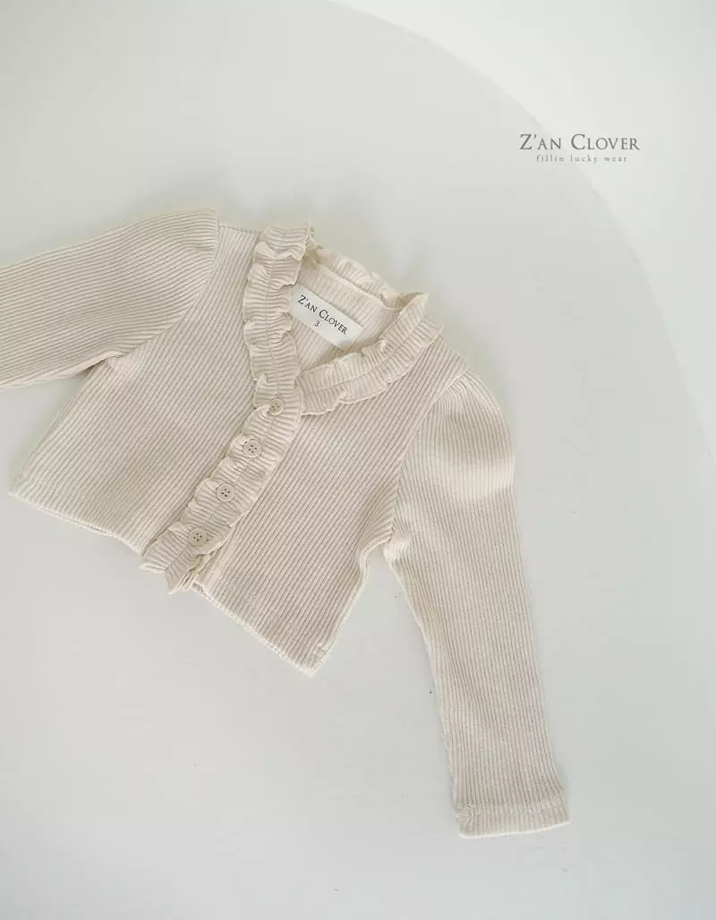 Zan Clover - Korean Children Fashion - #kidsshorts - Jenny Rib Cardigan - 3